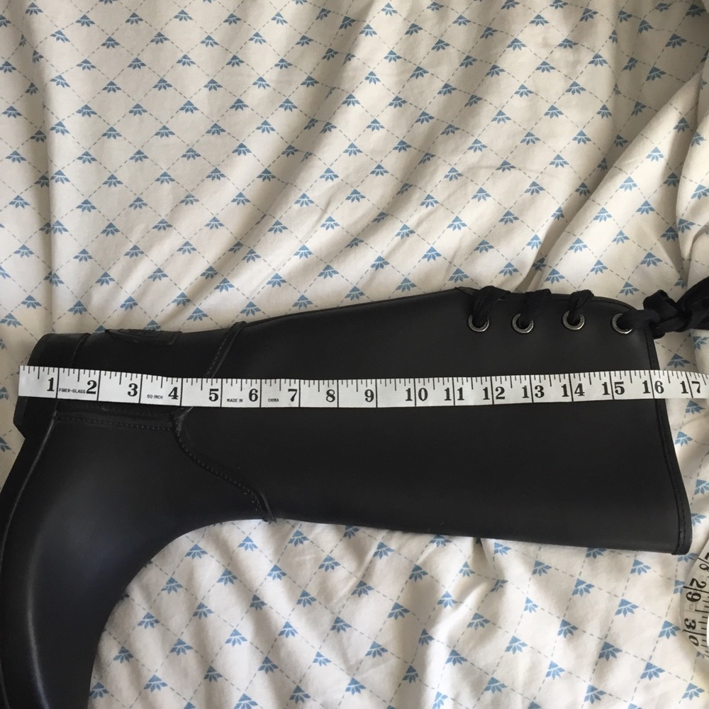 Coach Tristee Matte Black Rubber Rain Boots Size 8 - Picture 16 of 16